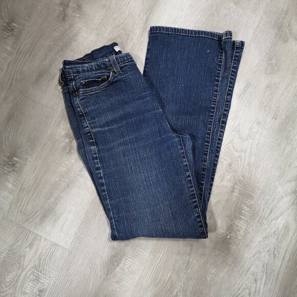 Levi's 512 Ladies Perfectly Slimming Size 10 Medium Bootcut Blue Jeans - Picture 9 of 14